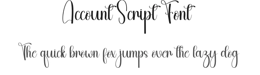 Account Script Font by andikastudio — Script Handwritten Font