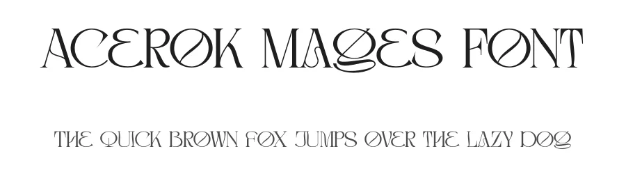 Acerok Mages Font by SlideShoot — Serif Font