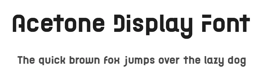 Acetone Display Font by TypeFactory — Display Font