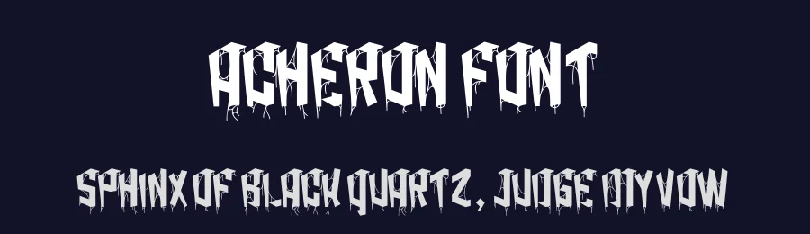 Acheron Font by Maiko Hatta — Blackletter Font — thumbnail 2