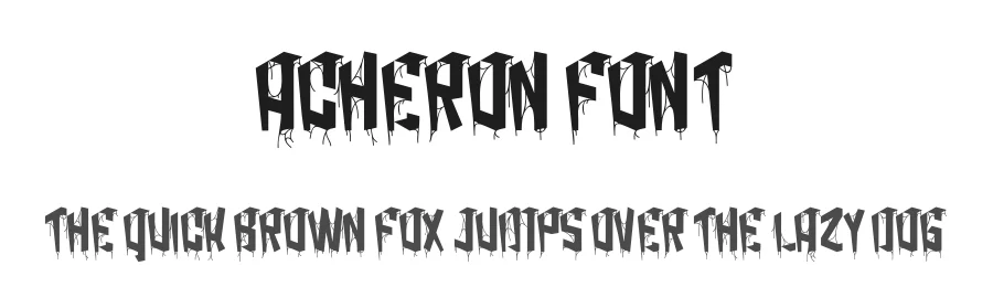 Acheron Font by Maiko Hatta — Blackletter Font