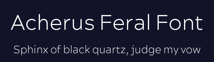 Acherus Feral Font by Horizon Type — Sans Serif Font — thumbnail 2