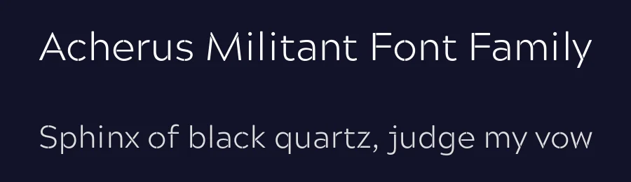 Acherus Militant Font Family by Horizon Type — Sans Serif Font — thumbnail 2