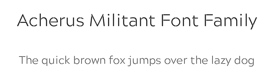 Acherus Militant Font Family by Horizon Type — Sans Serif Font