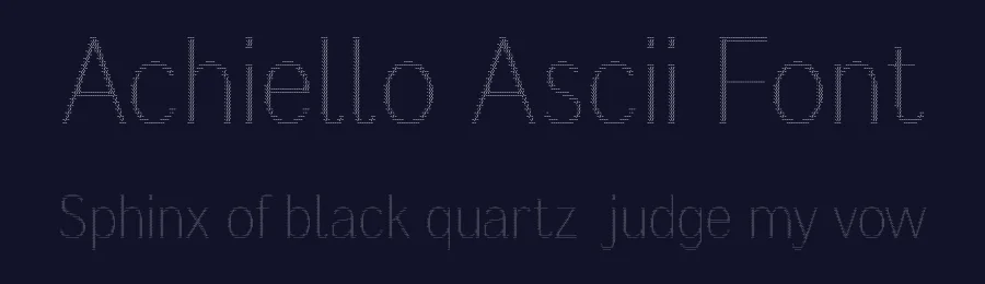 Achiello Ascii Font by craftsupplyco — Sans Serif Font — thumbnail 2