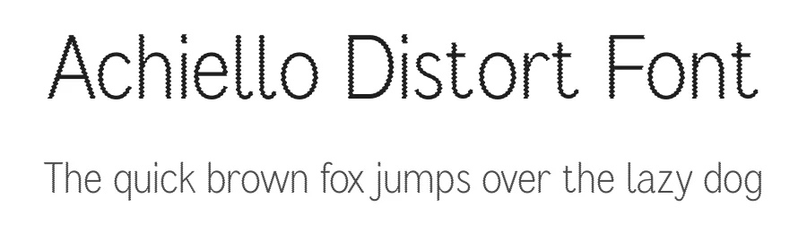 Achiello Distort Font by craftsupplyco — Display Font