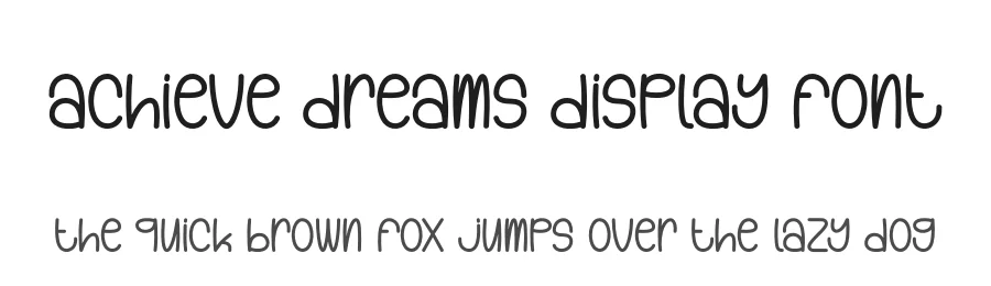 Achieve Dreams Display Font by andikastudio — Script Handwritten Font