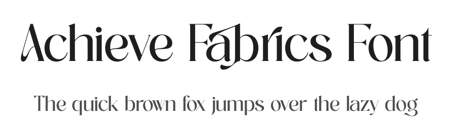 Achieve Fabrics Font by timelesstype.co — Serif Font