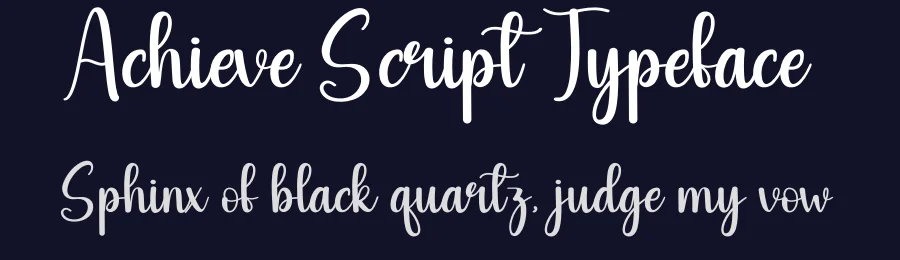 Achieve Script Typeface by andikastudio — Script Handwritten Font — thumbnail 2