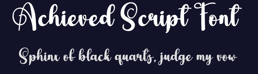 Achieved Script Font by creativeletter — Script Handwritten Font — thumbnail 2