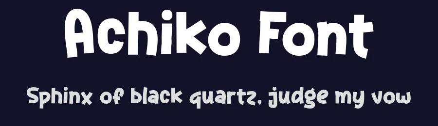 Achiko Font by PremiumMockup — Display Font — thumbnail 2