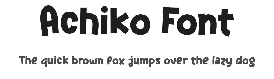 Achiko Font by PremiumMockup — Display Font
