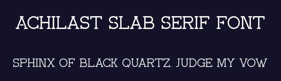 Achilast Slab Serif Font by ErmediaStudio — Decorative Font — thumbnail 2