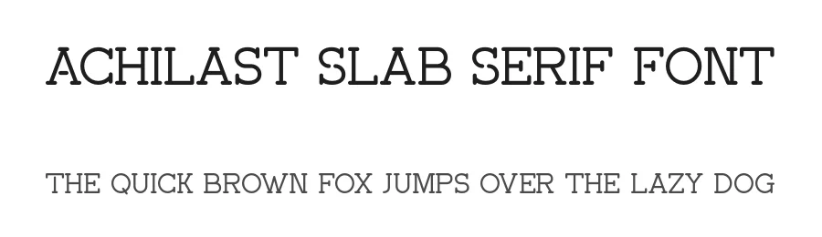 Achilast Slab Serif Font by ErmediaStudio — Decorative Font