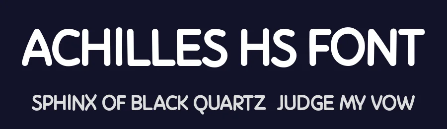 Achilles HS Font by Hannabie Creative — Decorative Font — thumbnail 2