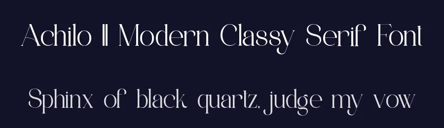 Achilo || Modern Classy Serif Font by ErmediaStudio — Serif Font — thumbnail 2