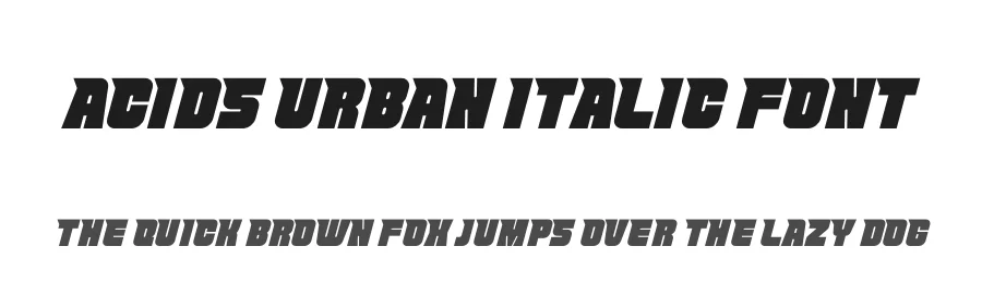 Acids Urban Italic Font by timelesstype.co — Display Font