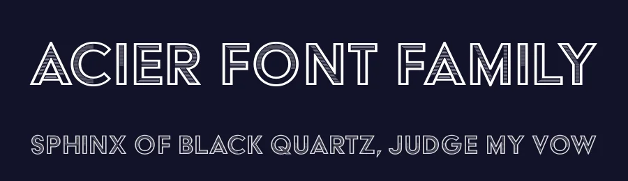 Acier Font Family by Production Type — Display Font — thumbnail 2
