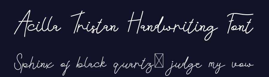 Acilla Tristan Handwriting Font by edricstudio — Script Handwritten Font — thumbnail 2