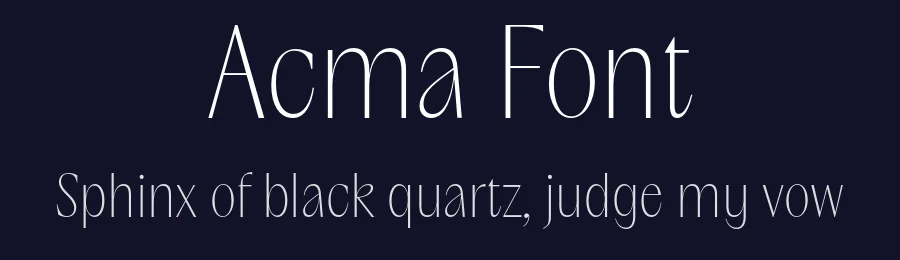 Acma Font by Pangram Pangram — Sans Serif Font — thumbnail 2