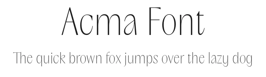 Acma Font by Pangram Pangram — Sans Serif Font
