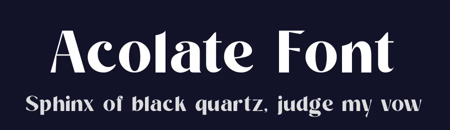 Acolate Font by zafira.type — Display Font — thumbnail 2