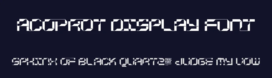 Acoprot Display Font by 177Studio — Display Font — thumbnail 2