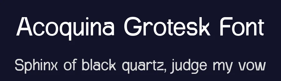 Acoquina Grotesk Font by UICreative — Decorative Font — thumbnail 2