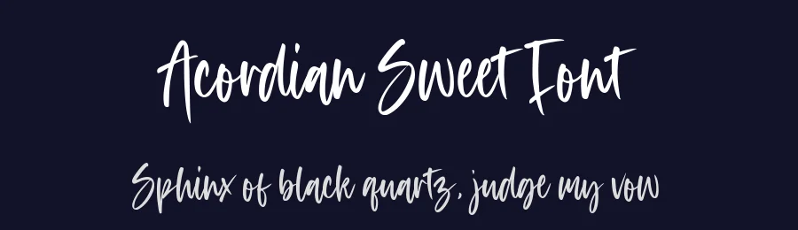 Acordian Sweet Font by balpirick — Script Handwritten Font — thumbnail 2