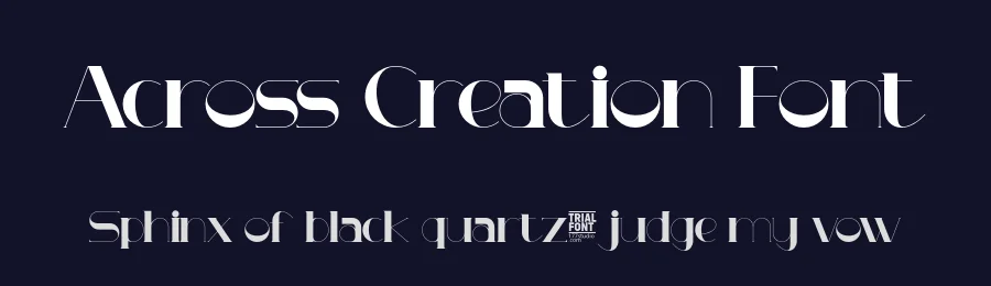 Across Creation Font by 177Studio — Display Font — thumbnail 2