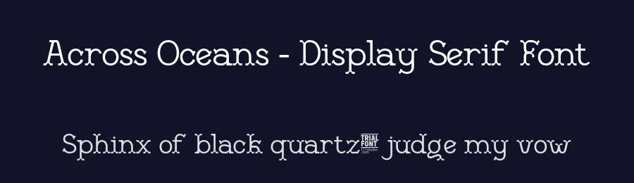 Across Oceans – Display Serif Font by 177Studio — Display Font — thumbnail 2