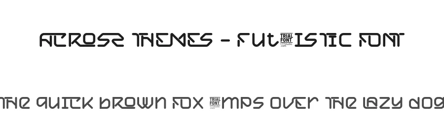 Across Themes – Futuristic Font by 177Studio — Display Font