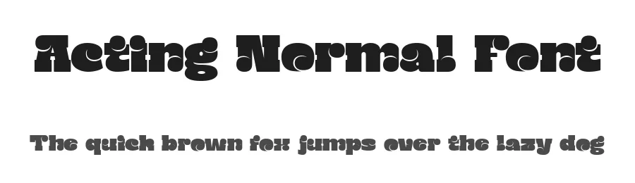 Acting Normal Font by Dharmas Studio — Slab Serif Font