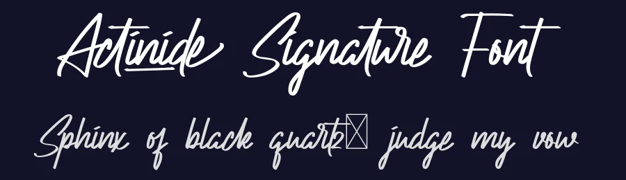 Actinide Signature Font by nihstudio — Script Handwritten Font — thumbnail 2