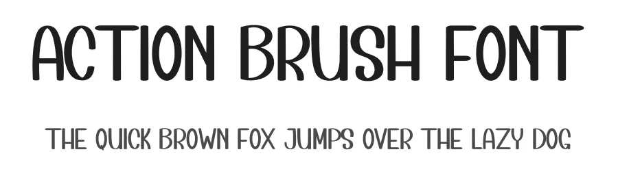 Action Brush Font by inermediaSTUDIO — Display Font