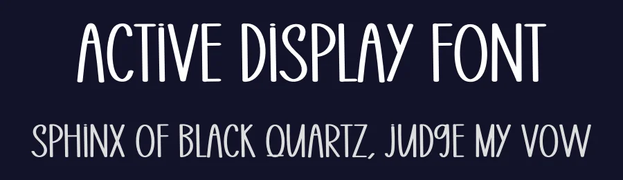 Active Display Font by inermediaSTUDIO — Display Font — thumbnail 2