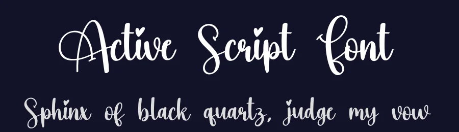 Active Script Font by creativeletter — Script Handwritten Font — thumbnail 2