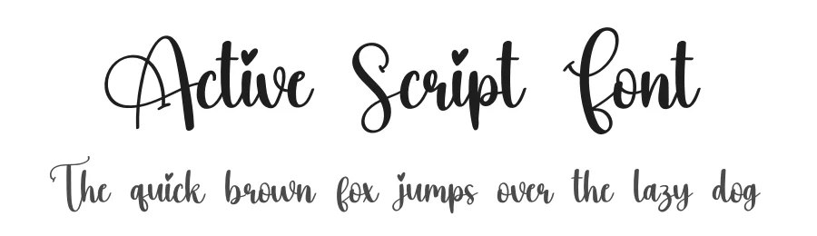 Active Script Font by creativeletter — Script Handwritten Font