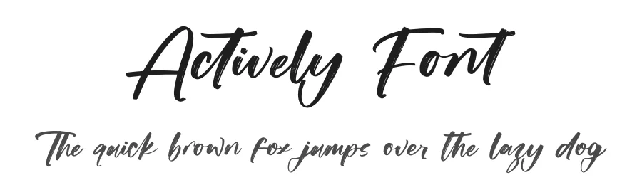 Actively Font by stylishtype.co — Script Handwritten Font