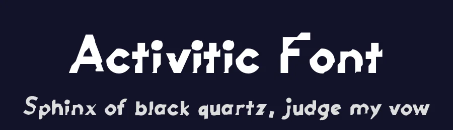 Activitic Font by Joël M — Sans Serif Font — thumbnail 2