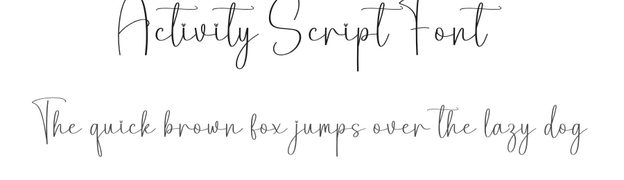 Activity Script Font by creativeletter — Script Handwritten Font