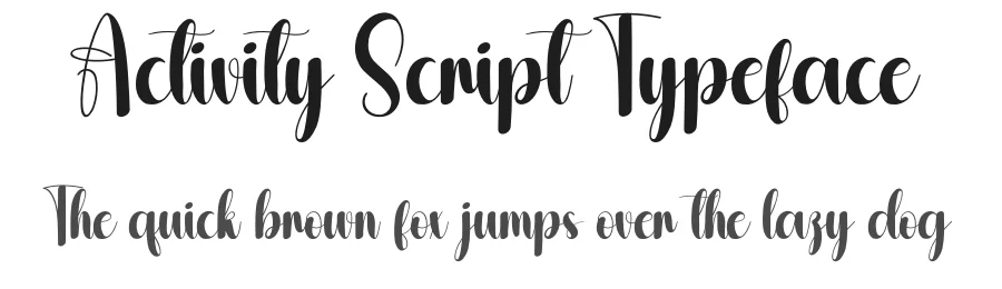 Activity Script Typeface by andikastudio — Script Handwritten Font