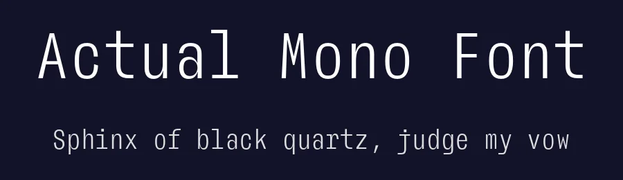 Actual Mono Font by Frutitype — Sans Serif Font — thumbnail 2