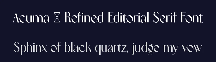 Acuma – Refined Editorial Serif Font by Rautan Studio — Serif Font — thumbnail 2