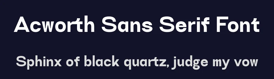 Acworth Sans Serif Font by Jehoo Creative — Sans Serif Font — thumbnail 2