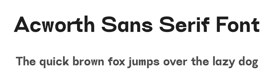 Acworth Sans Serif Font by Jehoo Creative — Sans Serif Font
