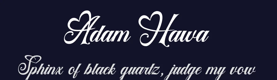 Adam Hawa by Muhammad Nasir — Script Handwritten Font — thumbnail 2