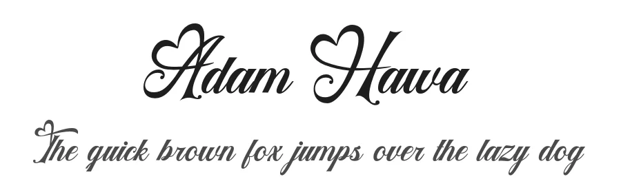 Adam Hawa by Muhammad Nasir — Script Handwritten Font