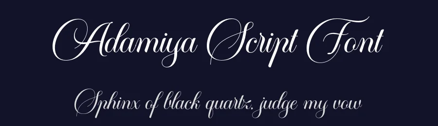 Adamiya Script Font by Pista Mova — Script Handwritten Font — thumbnail 2