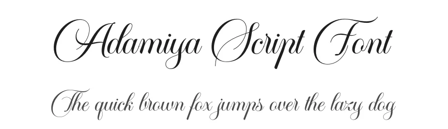 Adamiya Script Font by Pista Mova — Script Handwritten Font
